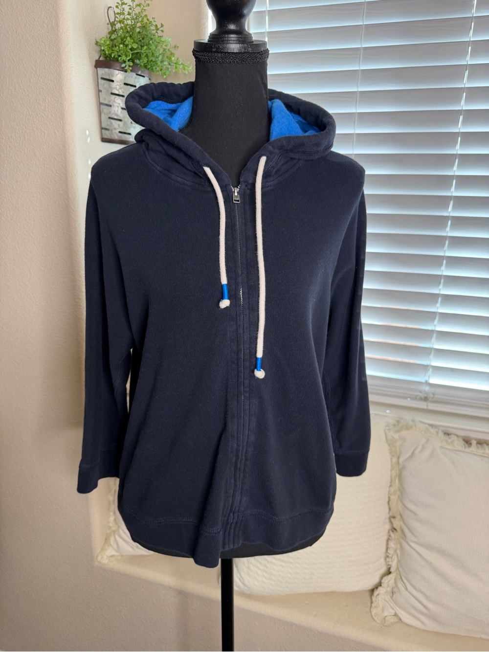 Hollister Y2K Full Zip Hoodie with Logo Patch Beachy Surf